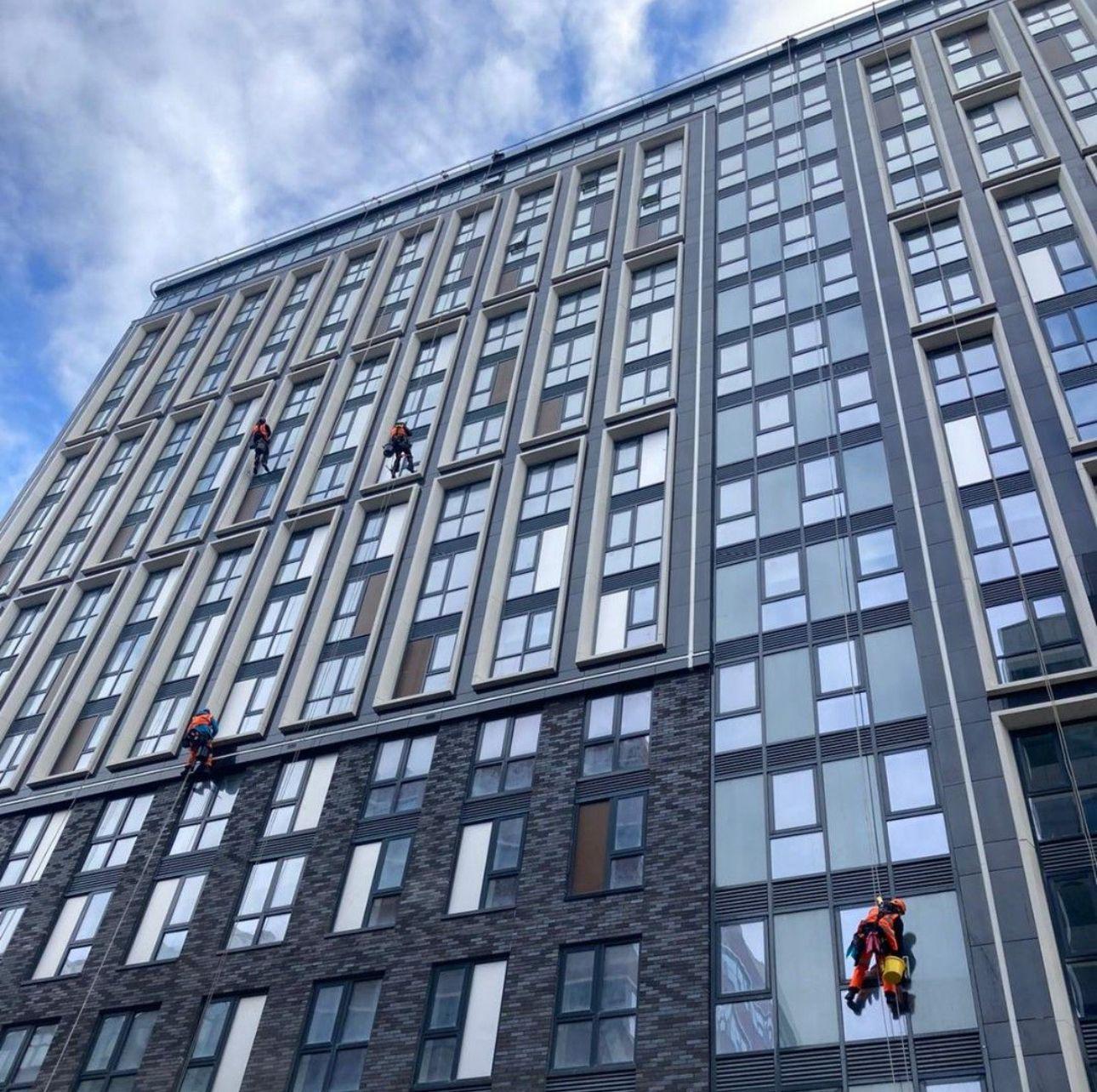 Façade cleaning & maintenance support for commercial buildings by Asset Access Solutions